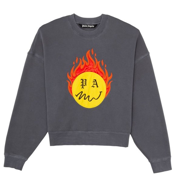 Palm Angels Other - Palm Angels Men's Cotton Burning Head Sweatshirt